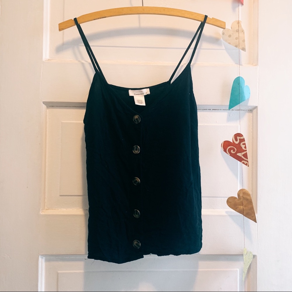 Spaghetti Tank w/Buttons